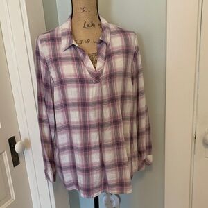 J.Jill flannel blouse